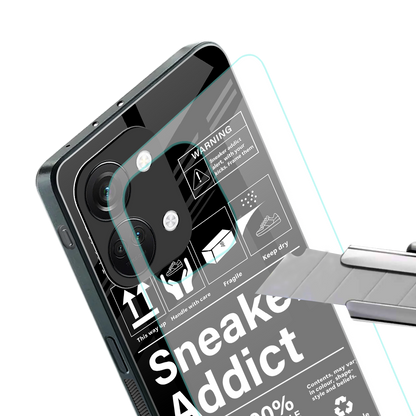 sneaker addict back phone cover | glass case for oneplus nord 3
