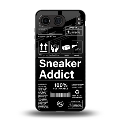 sneaker addict back phone cover | glass case for oneplus nord 4