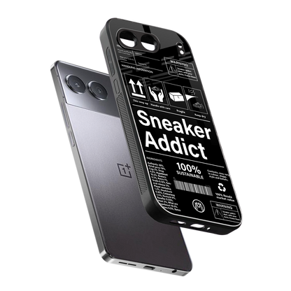 sneaker addict back phone cover | glass case for oneplus nord 4