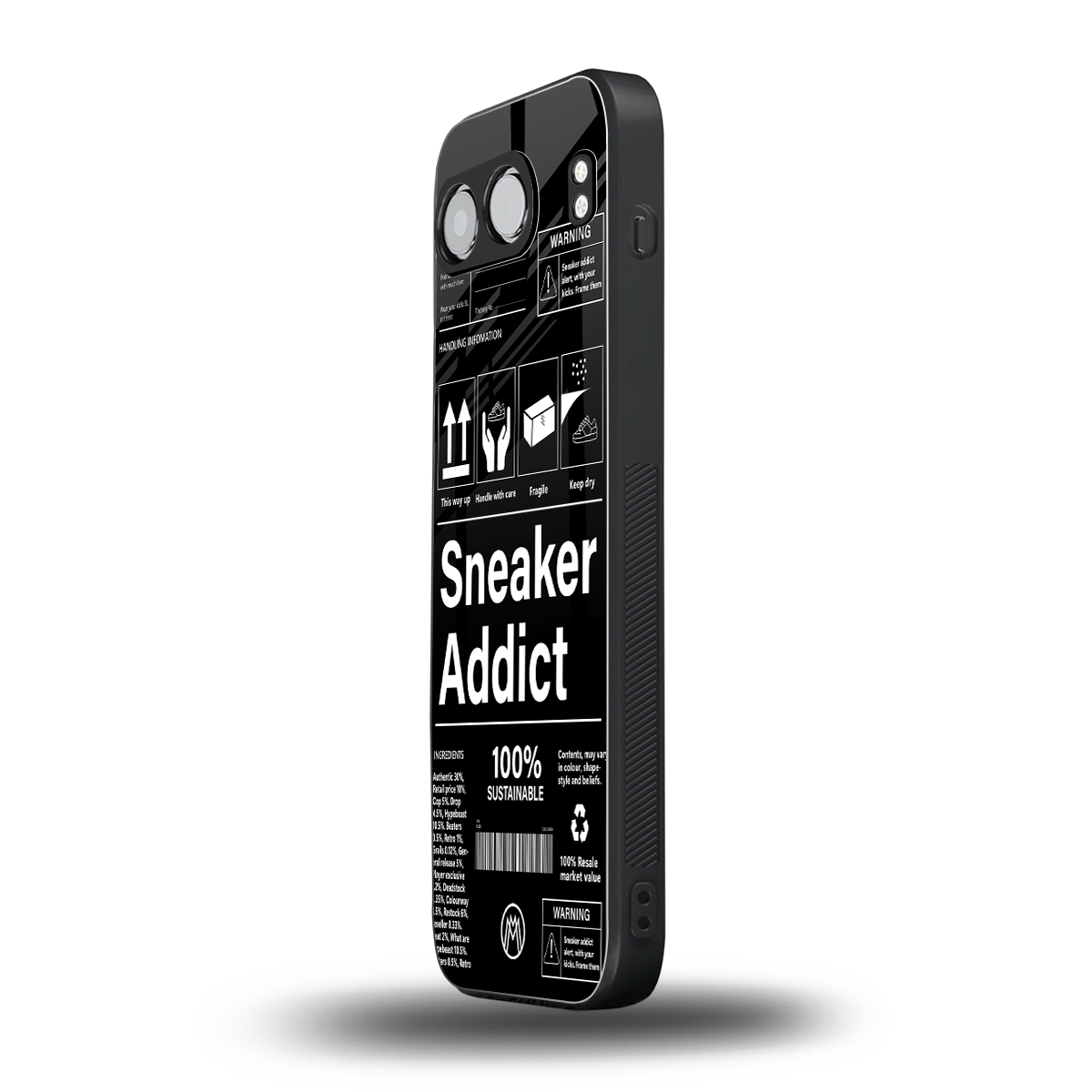 sneaker addict back phone cover | glass case for oneplus nord 4