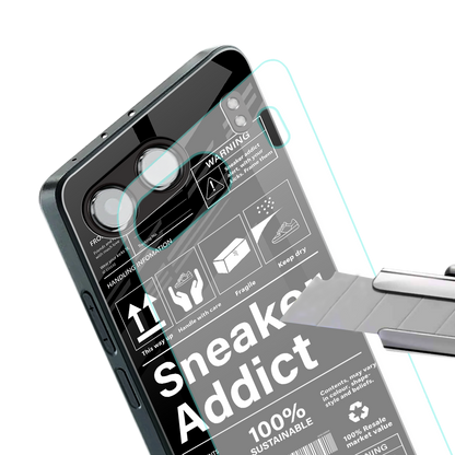 sneaker addict back phone cover | glass case for oneplus nord 4