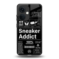 sneaker addict back phone cover | glass case for oneplus nord ce 3