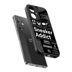 sneaker addict back phone cover | glass case for oneplus nord ce 3