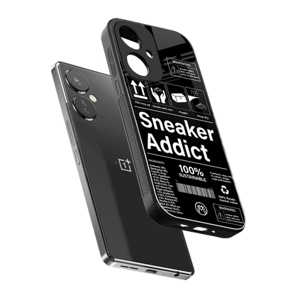 sneaker addict back phone cover | glass case for oneplus nord ce 3