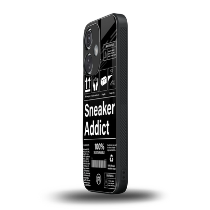 sneaker addict back phone cover | glass case for oneplus nord ce 3