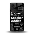 sneaker addict back phone cover | glass case for oneplus nord ce 4 lite