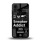 sneaker addict back phone cover | glass case for oneplus nord ce 4 lite
