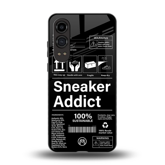 sneaker addict back phone cover | glass case for oneplus nord ce 4 lite