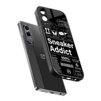 sneaker addict back phone cover | glass case for oneplus nord ce 4 lite