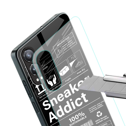 sneaker addict back phone cover | glass case for oneplus nord ce 4 lite