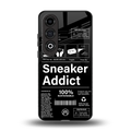 sneaker addict back phone cover | glass case for oneplus nord ce 4