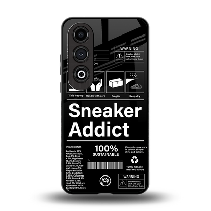 sneaker addict back phone cover | glass case for oneplus nord ce 4