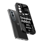 sneaker addict back phone cover | glass case for oneplus nord ce 4