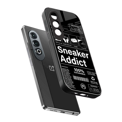 sneaker addict back phone cover | glass case for oneplus nord ce 4