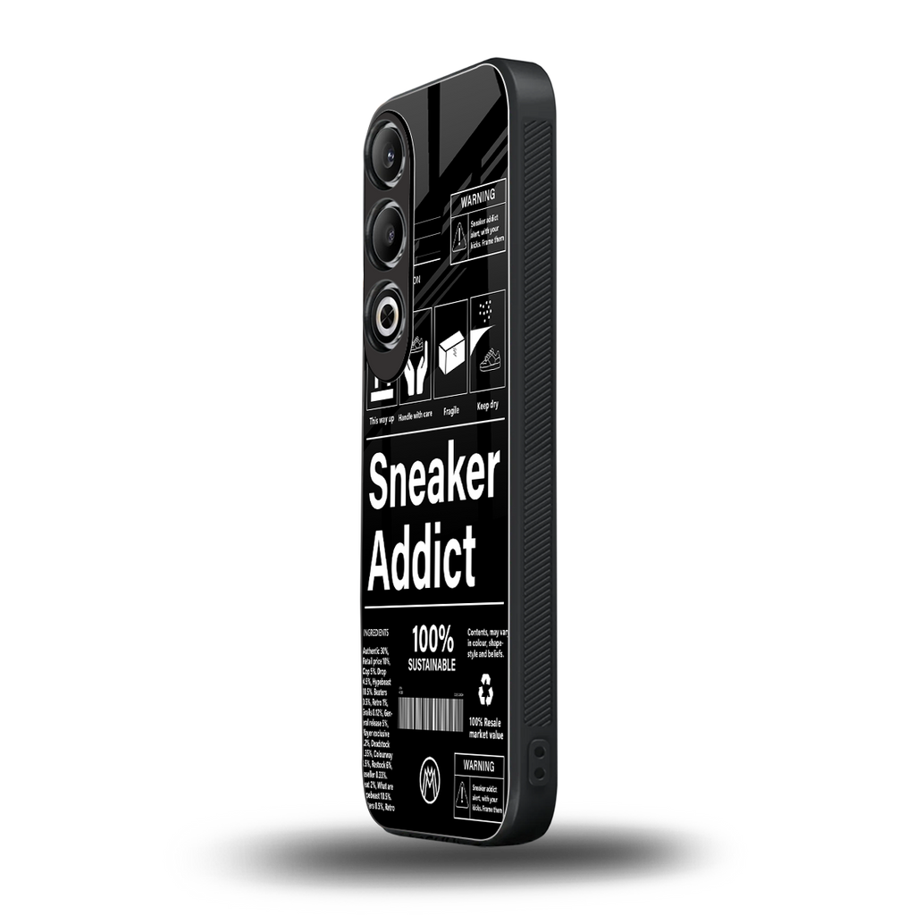 sneaker addict back phone cover | glass case for oneplus nord ce 4