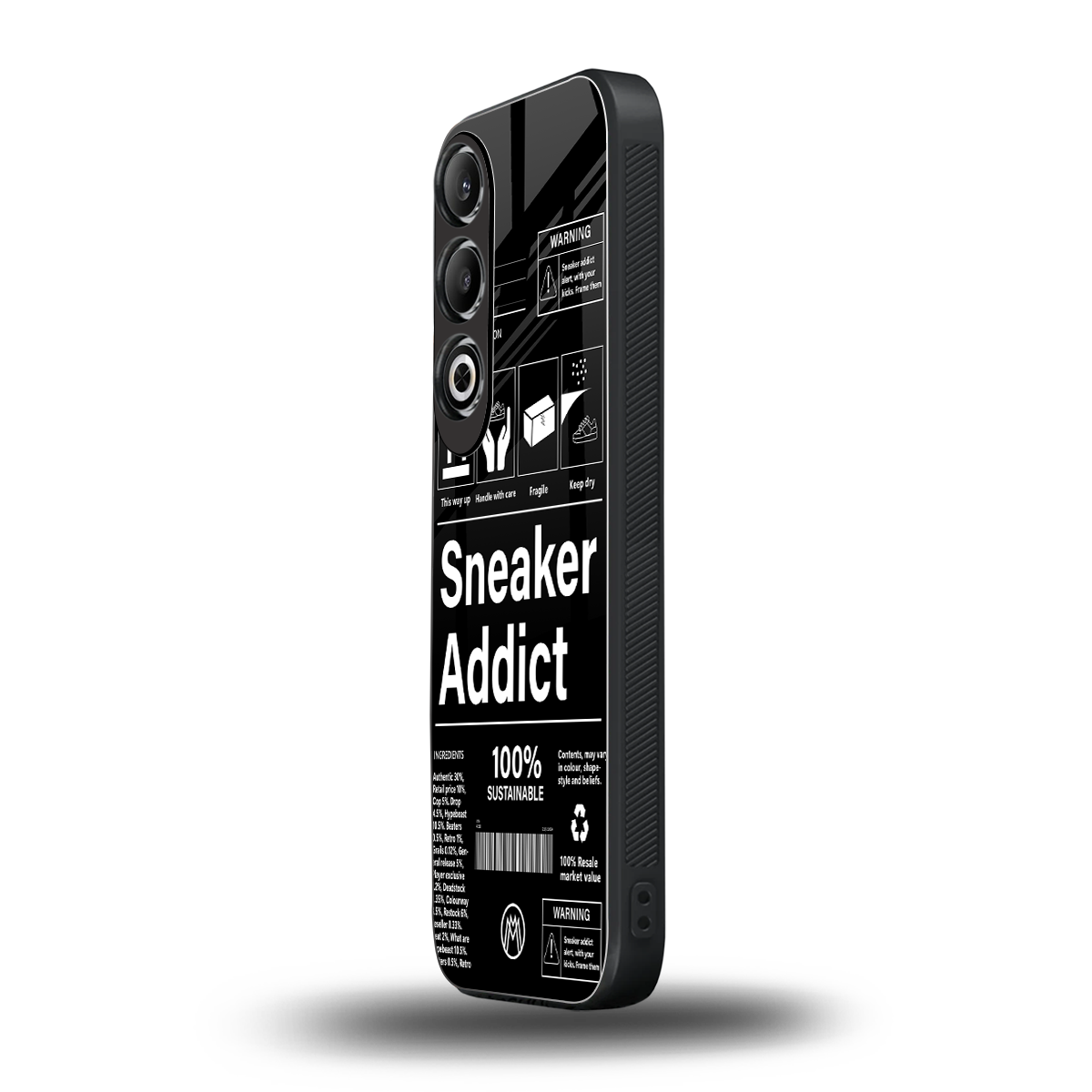 sneaker addict back phone cover | glass case for oneplus nord ce 4