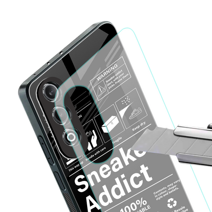 sneaker addict back phone cover | glass case for oneplus nord ce 4