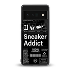 sneaker addict back phone cover | glass case for google pixel 6 pro