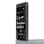sneaker addict back phone cover | glass case for google pixel 6 pro