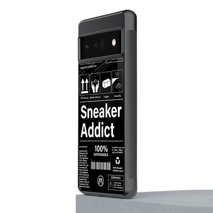 sneaker addict back phone cover | glass case for google pixel 6 pro