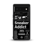 sneaker addict back phone cover | glass case for google pixel 6