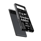 sneaker addict back phone cover | glass case for google pixel 6