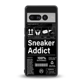 sneaker addict back phone cover | glass case for google pixel 7 pro