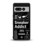 sneaker addict back phone cover | glass case for google pixel 7 pro