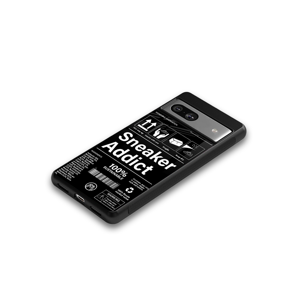 sneaker addict back phone cover | glass case for Google Pixel 7