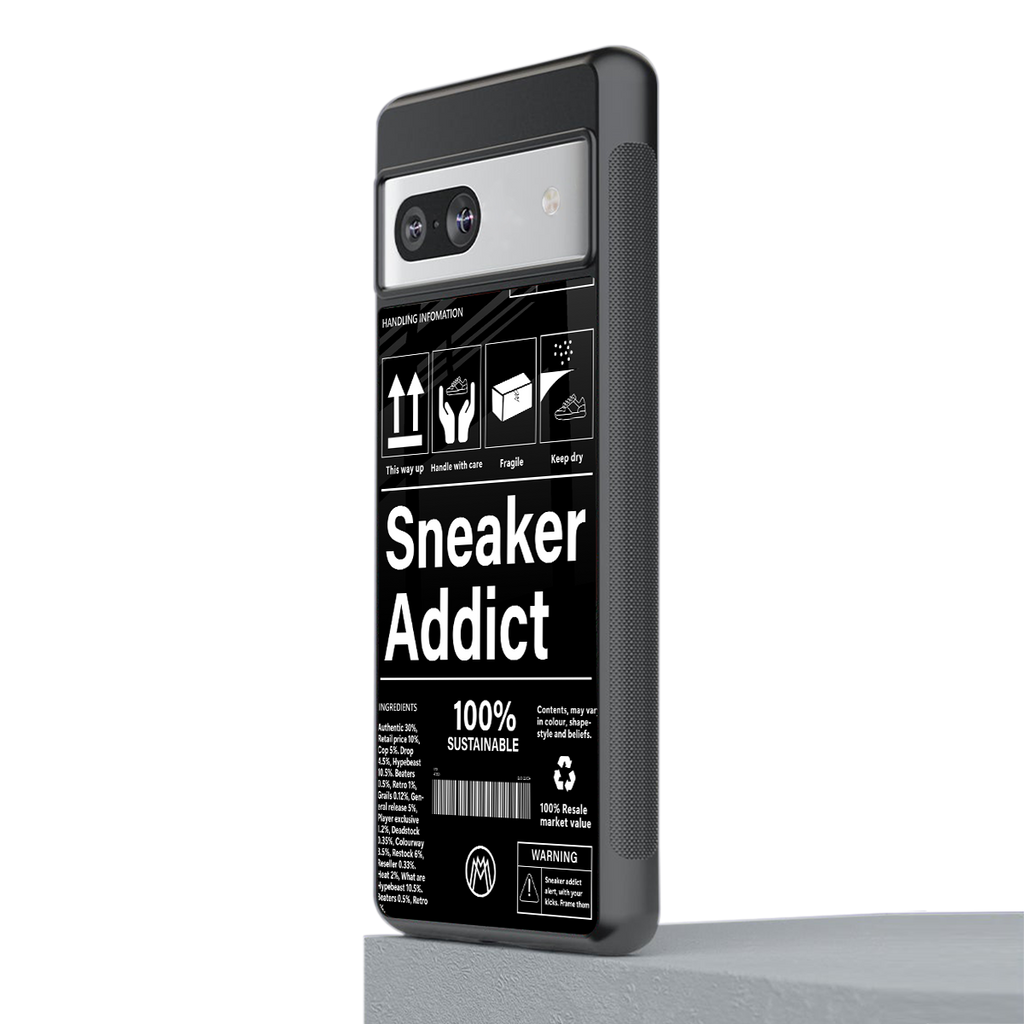 sneaker addict back phone cover | glass case for Google Pixel 7A