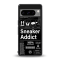 sneaker addict back phone cover | glass case for google pixel 8 pro