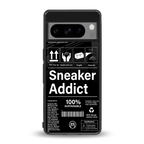 sneaker addict back phone cover | glass case for google pixel 8 pro