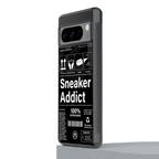 sneaker addict back phone cover | glass case for google pixel 8 pro