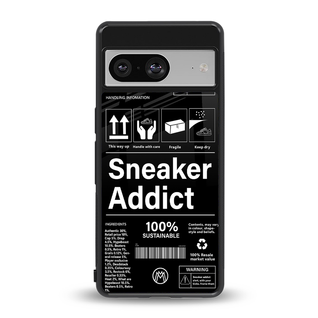 sneaker addict back phone cover | glass case for Google Pixel 8