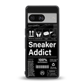 sneaker addict back phone cover | glass case for Google Pixel 8