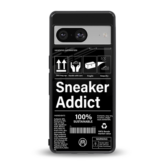 sneaker addict back phone cover | glass case for Google Pixel 8