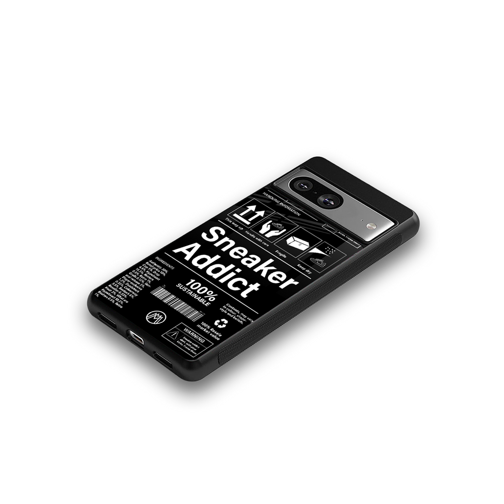 sneaker addict back phone cover | glass case for Google Pixel 8