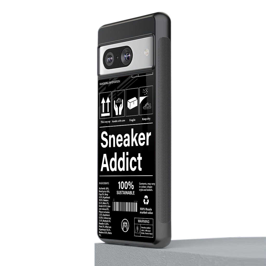 sneaker addict back phone cover | glass case for Google Pixel 8