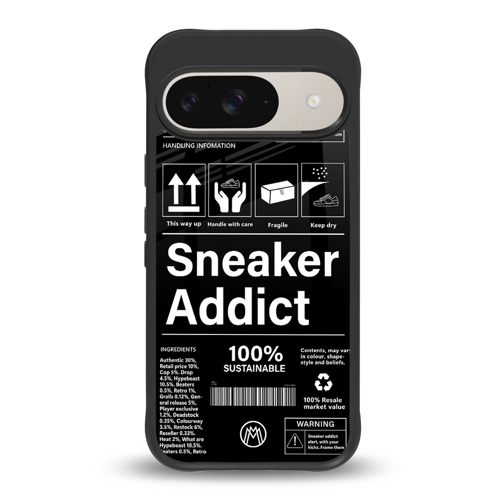 sneaker addict back phone cover | glass case for google pixel 9