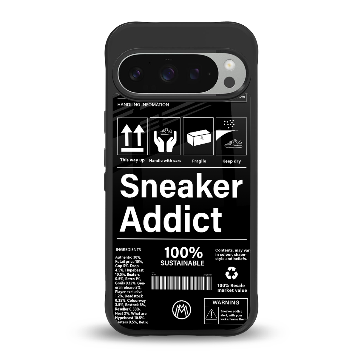 sneaker addict back phone cover | glass case for google pixel 9 pro xl