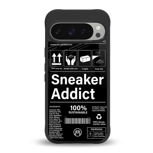 sneaker addict back phone cover | glass case for google pixel 9 pro xl