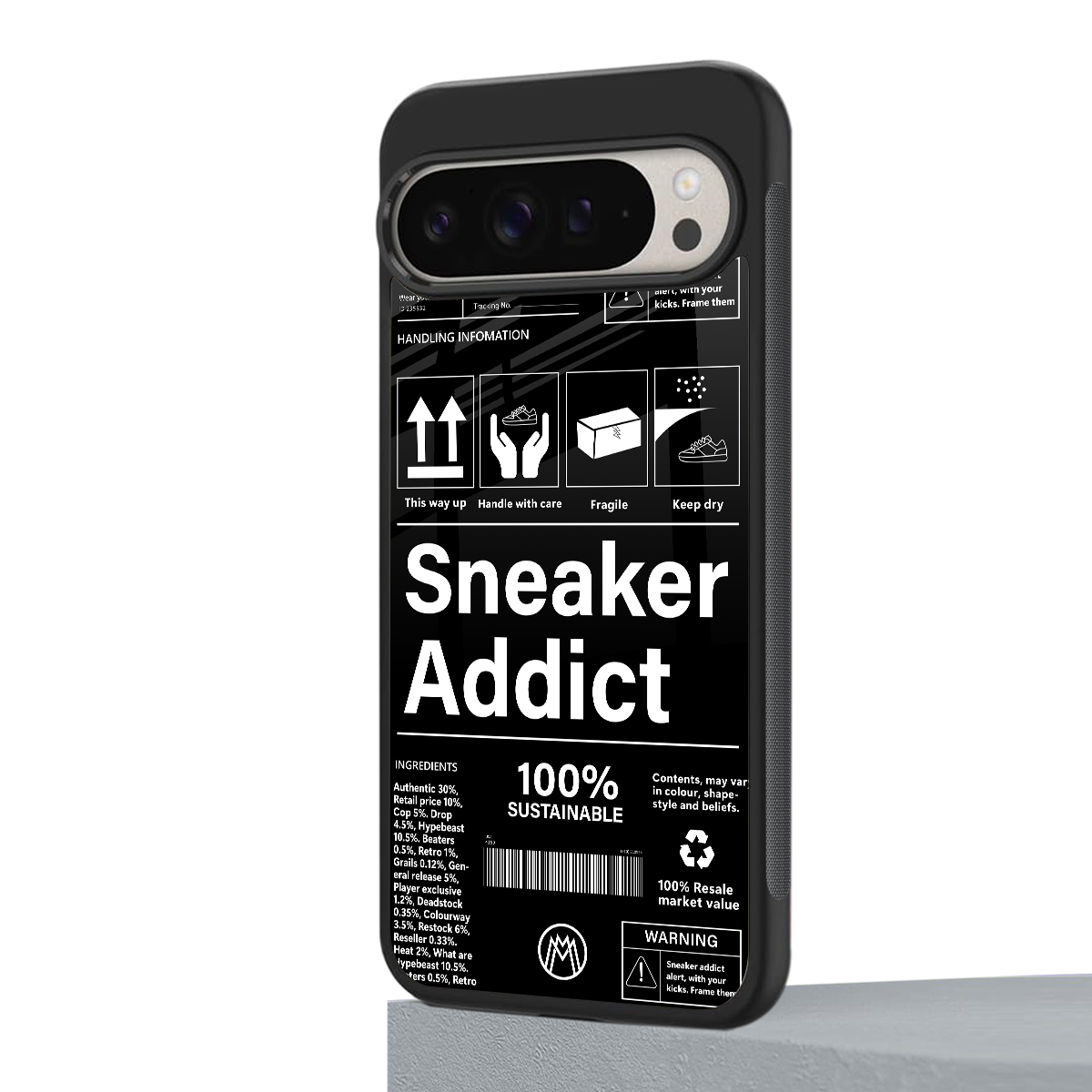 sneaker addict back phone cover | glass case for google pixel 9 pro xl