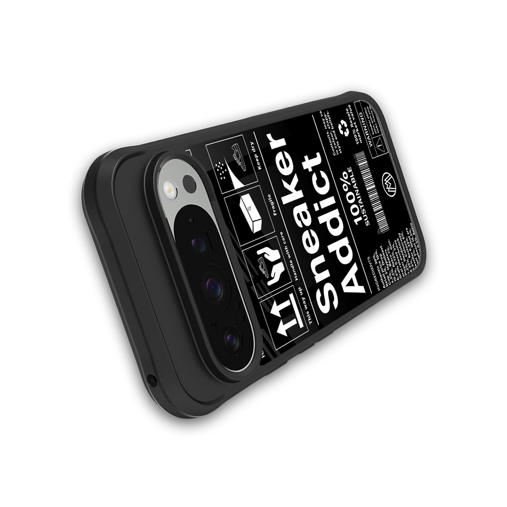 sneaker addict back phone cover | glass case for google pixel 9 pro