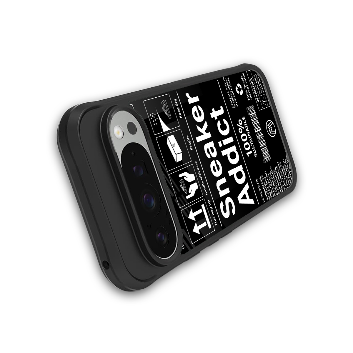 sneaker addict back phone cover | glass case for google pixel 9 pro xl