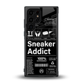 sneaker addict back phone cover | glass case for samsung galaxy s23 ultra