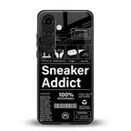 sneaker addict back phone cover | glass case for samsung galaxy s23 plus