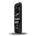 sneaker addict back phone cover | glass case for samsung galaxy s24