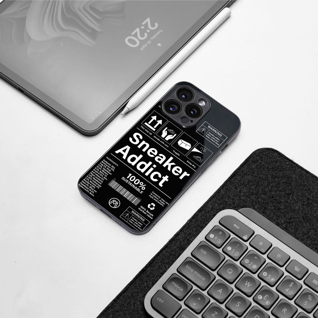 sneaker addict back phone cover | glass case for google pixel 9 pro xl