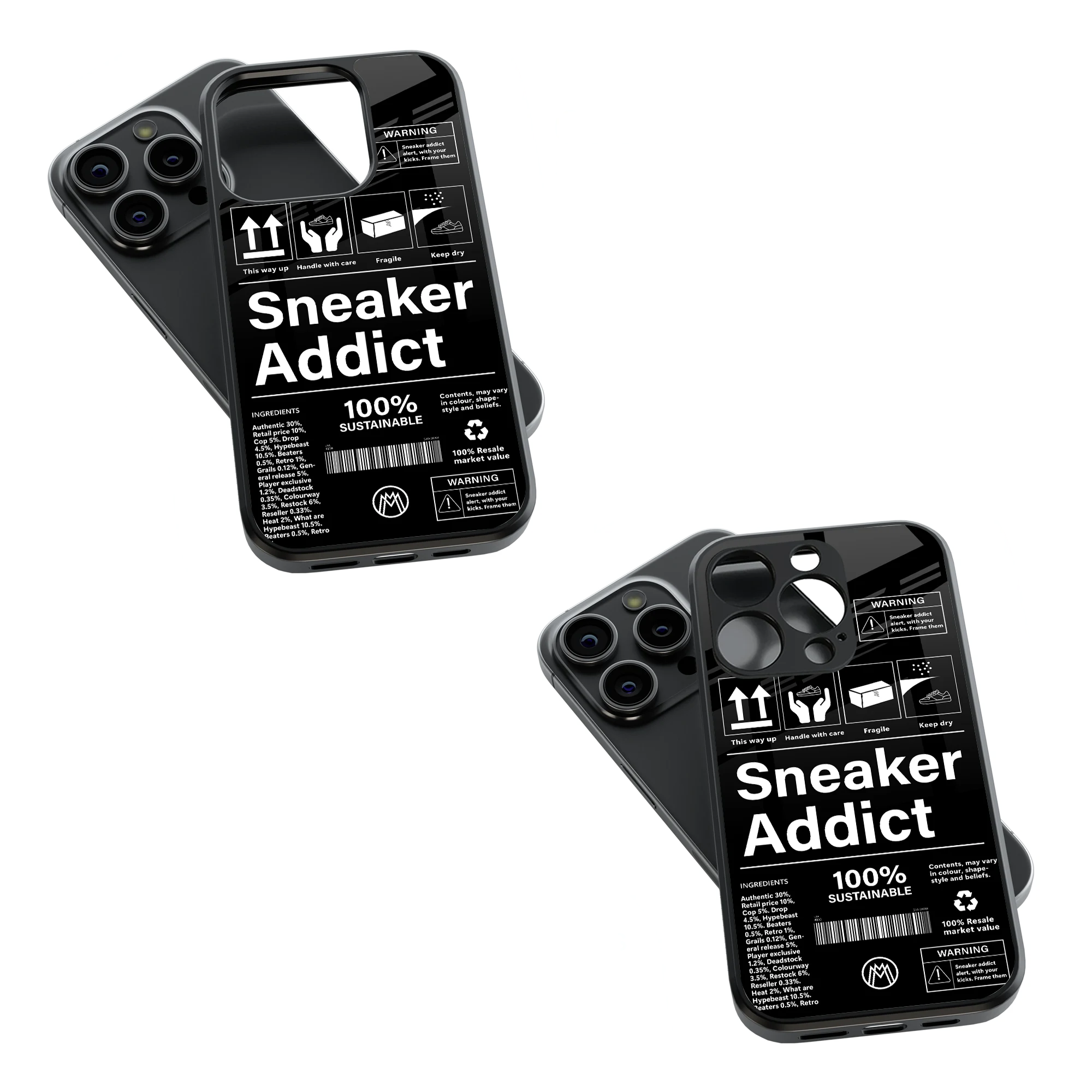 Trendy Glass Back Mobile Case for iPhone, Samsung, Redmi, OnePlus, Google Pixel, Motorola