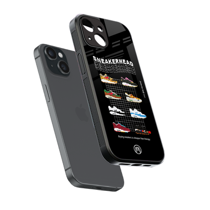sneakerhead back phone cover | glass case for iphone 13 mini